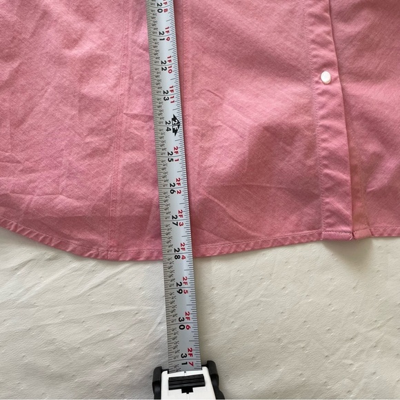 Worthington Women’s size 1X button down pink blouse cotton poly blend - Picture 9 of 10